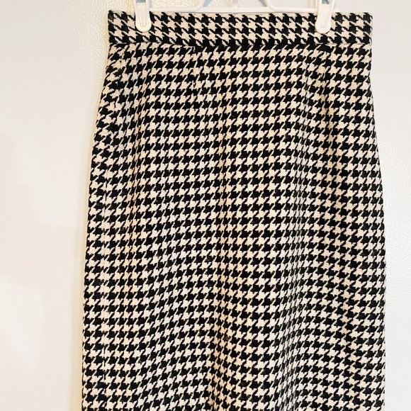 Vintage houndstooth pencil skirt - Picture 3 of 8